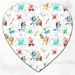 Bluey, Bluey merch, Bluey pattern, Bluey Bluey, bingo, Bluey design, bluey dog Jigsaw Puzzle (Heart) Bluey, Bluey merch, Bluey pattern, Bluey Bluey, bingo, Bluey design, bluey dog Jigsaw Puzzle (Heart)