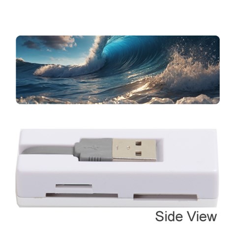 Ocean Sea Waves Memory Card Reader (Stick) from ArtsNow.com Front