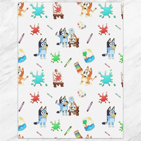 Bluey, Bluey merch, Bluey pattern, Bluey Bluey, bingo, Bluey design, bluey dog Canvas 12  x 16  from ArtsNow.com 11.86 x15.41  Canvas - 1