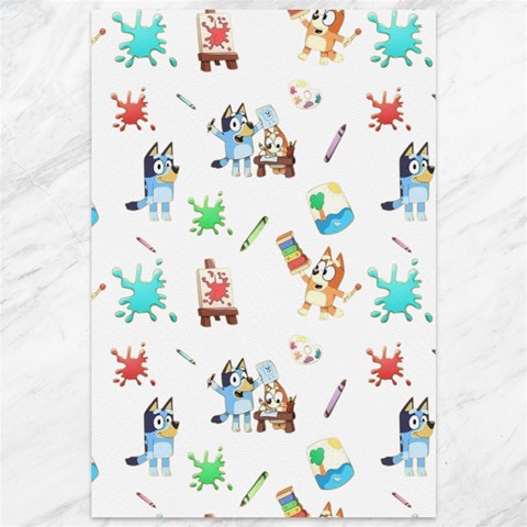 Bluey, Bluey merch, Bluey pattern, Bluey Bluey, bingo, Bluey design, bluey dog Canvas 12  x 18  from ArtsNow.com 11.88 x17.36  Canvas - 1