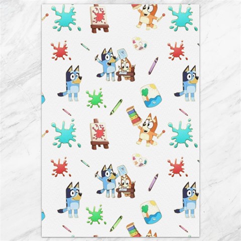 Bluey, Bluey merch, Bluey pattern, Bluey Bluey, bingo, Bluey design, bluey dog Canvas 20  x 30  from ArtsNow.com 19.62 x28.9  Canvas - 1