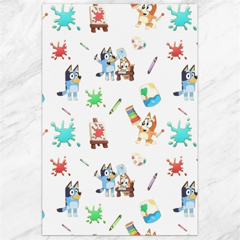 Bluey, Bluey merch, Bluey pattern, Bluey Bluey, bingo, Bluey design, bluey dog Canvas 24  x 36  from ArtsNow.com 23.35 x34.74  Canvas - 1