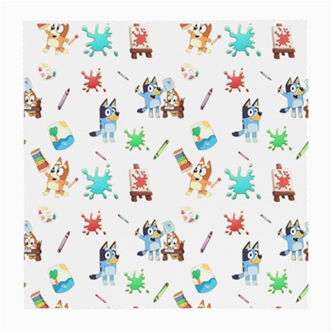 Bluey, Bluey merch, Bluey pattern, Bluey Bluey, bingo, Bluey design, bluey dog Medium Glasses Cloth from ArtsNow.com Front