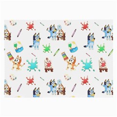Bluey, Bluey merch, Bluey pattern, Bluey Bluey, bingo, Bluey design, bluey dog Large Glasses Cloth (2 Sides) from ArtsNow.com Back