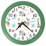 Bluey, Bluey merch, Bluey pattern, Bluey Bluey, bingo, Bluey design, bluey dog Color Wall Clock Bluey, Bluey merch, Bluey pattern, Bluey Bluey, bingo, Bluey design, bluey dog Color Wall Clock