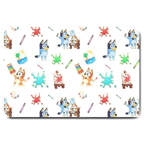 Bluey, Bluey merch, Bluey pattern, Bluey Bluey, bingo, Bluey design, bluey dog Large Doormat from ArtsNow.com 30 x20  Door Mat
