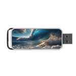 Ocean Sea Waves Portable USB Flash (Two Sides)