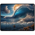 Ocean Sea Waves 60  x 50  Two Sides Fleece Blanket (Medium)