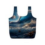 Ocean Sea Waves Full Print Recycle Bag (S)