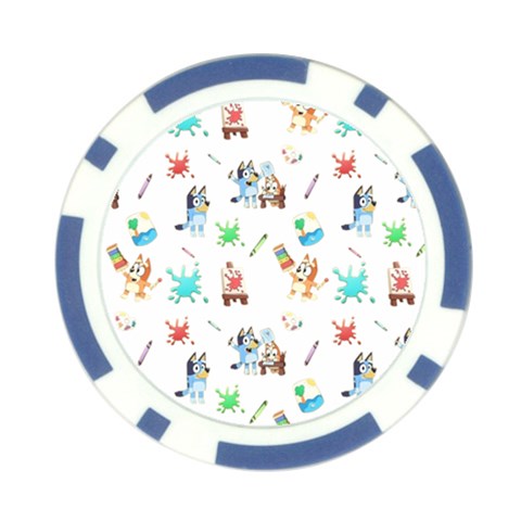 Bluey, Bluey merch, Bluey pattern, Bluey Bluey, bingo, Bluey design, bluey dog Poker Chip Card Guard (10 pack) from ArtsNow.com Front