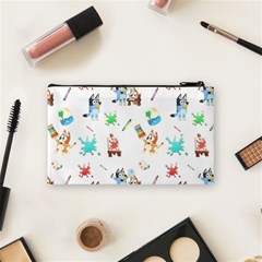 Bluey, Bluey merch, Bluey pattern, Bluey Bluey, bingo, Bluey design, bluey dog Cosmetic Bag (Small) from ArtsNow.com Back