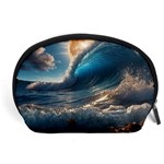 Ocean Sea Waves Accessory Pouch (Large)