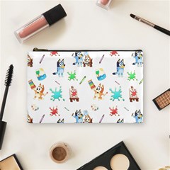 Bluey, Bluey merch, Bluey pattern, Bluey Bluey, bingo, Bluey design, bluey dog Cosmetic Bag (Medium) from ArtsNow.com Front