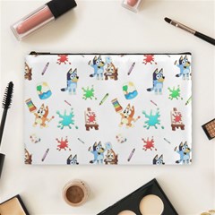 Bluey, Bluey merch, Bluey pattern, Bluey Bluey, bingo, Bluey design, bluey dog Cosmetic Bag (Large) from ArtsNow.com Front