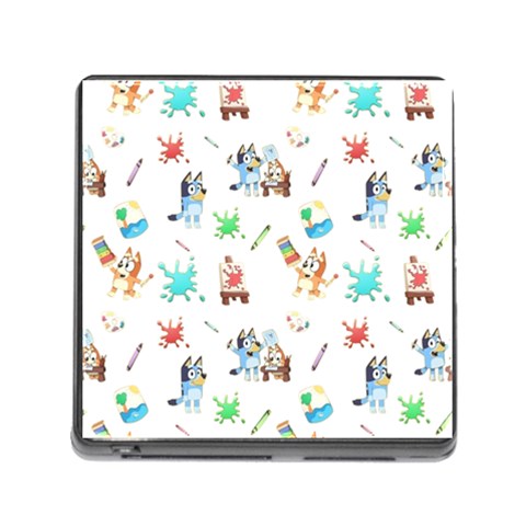 Bluey, Bluey merch, Bluey pattern, Bluey Bluey, bingo, Bluey design, bluey dog Memory Card Reader (Square 5 Slot) from ArtsNow.com Front