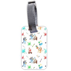 Bluey, Bluey merch, Bluey pattern, Bluey Bluey, bingo, Bluey design, bluey dog Luggage Tag (two sides) from ArtsNow.com Back