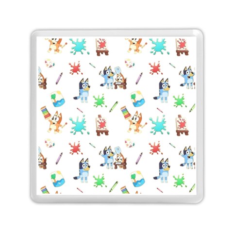 Bluey, Bluey merch, Bluey pattern, Bluey Bluey, bingo, Bluey design, bluey dog Memory Card Reader (Square) from ArtsNow.com Front