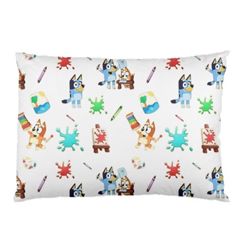 Bluey, Bluey merch, Bluey pattern, Bluey Bluey, bingo, Bluey design, bluey dog Pillow Case (Two Sides) from ArtsNow.com Front