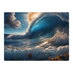 Ocean Sea Waves 35  x 27  Two Sides Premium Plush Fleece Blanket (Mini)