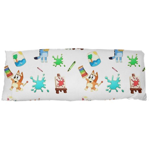 Bluey, Bluey merch, Bluey pattern, Bluey Bluey, bingo, Bluey design, bluey dog 40 x15  Body Pillow Case Dakimakura (Two Sides) from ArtsNow.com Front