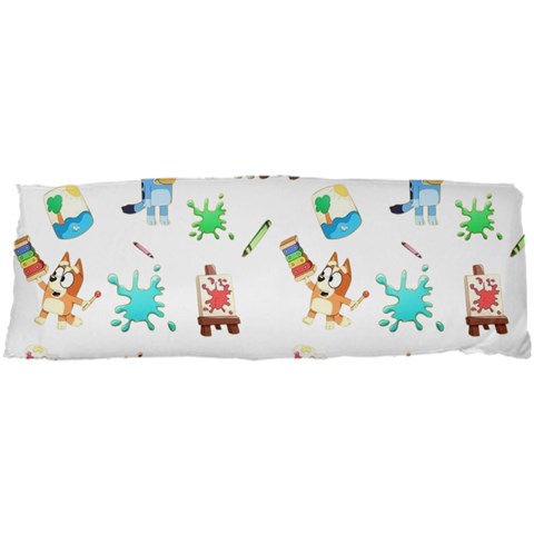 Bluey, Bluey merch, Bluey pattern, Bluey Bluey, bingo, Bluey design, bluey dog 47 x17  Body Pillow Case Dakimakura (Two Sides) from ArtsNow.com Back