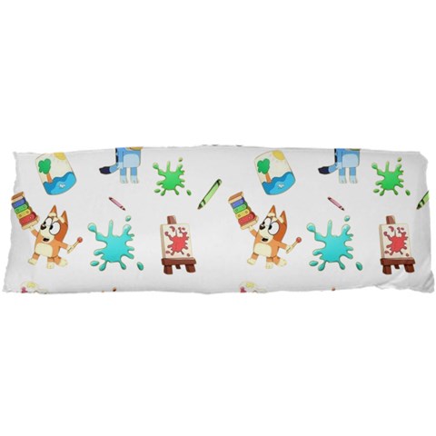 Bluey, Bluey merch, Bluey pattern, Bluey Bluey, bingo, Bluey design, bluey dog 71 x25  Body Pillow Case Dakimakura (Two Sides) from ArtsNow.com Back