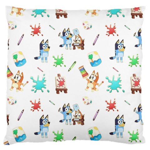 Bluey, Bluey merch, Bluey pattern, Bluey Bluey, bingo, Bluey design, bluey dog Large Cushion Case (One Side) from ArtsNow.com Front