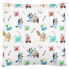 Bluey, Bluey merch, Bluey pattern, Bluey Bluey, bingo, Bluey design, bluey dog Large Cushion Case (Two Sides) from ArtsNow.com Front
