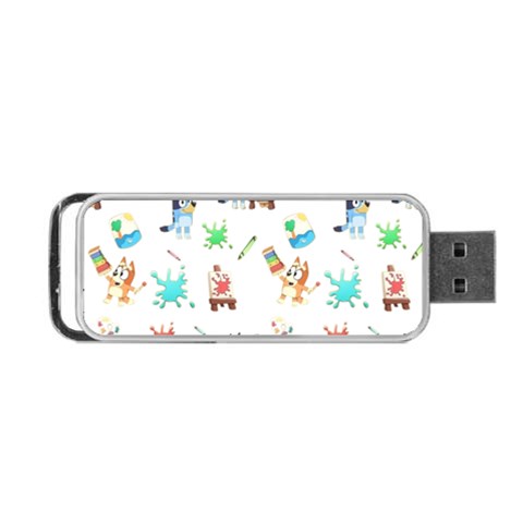 Bluey, Bluey merch, Bluey pattern, Bluey Bluey, bingo, Bluey design, bluey dog Portable USB Flash (One Side) from ArtsNow.com Front