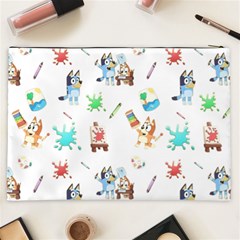 Bluey, Bluey merch, Bluey pattern, Bluey Bluey, bingo, Bluey design, bluey dog Cosmetic Bag (XXL) from ArtsNow.com Back