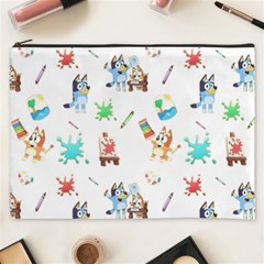 Bluey, Bluey merch, Bluey pattern, Bluey Bluey, bingo, Bluey design, bluey dog Cosmetic Bag (XXXL) from ArtsNow.com Front