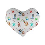 Bluey, Bluey merch, Bluey pattern, Bluey Bluey, bingo, Bluey design, bluey dog Standard 16 Premium Heart Shape Cushions Bluey, Bluey merch, Bluey pattern, Bluey Bluey, bingo, Bluey design, bluey dog Standard 16 Premium Heart Shape Cushions