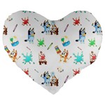 Bluey, Bluey merch, Bluey pattern, Bluey Bluey, bingo, Bluey design, bluey dog Large 19 Premium Heart Shape Cushions Bluey, Bluey merch, Bluey pattern, Bluey Bluey, bingo, Bluey design, bluey dog Large 19 Premium Heart Shape Cushions