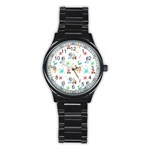 Bluey, Bluey merch, Bluey pattern, Bluey Bluey, bingo, Bluey design, bluey dog Stainless Steel Round Watch Bluey, Bluey merch, Bluey pattern, Bluey Bluey, bingo, Bluey design, bluey dog Stainless Steel Round Watch
