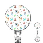 Bluey, Bluey merch, Bluey pattern, Bluey Bluey, bingo, Bluey design, bluey dog Stainless Steel Nurses Watch Bluey, Bluey merch, Bluey pattern, Bluey Bluey, bingo, Bluey design, bluey dog Stainless Steel Nurses Watch