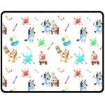 Bluey, Bluey merch, Bluey pattern, Bluey Bluey, bingo, Bluey design, bluey dog 60 x 50 Two Sides Fleece Blanket (Medium) Bluey, Bluey merch, Bluey pattern, Bluey Bluey, bingo, Bluey design, bluey dog 60 x 50 Two Sides Fleece Blanket (Medium)