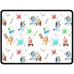 Bluey, Bluey merch, Bluey pattern, Bluey Bluey, bingo, Bluey design, bluey dog 80 x 56 Two Sides Fleece Blanket (Large) Bluey, Bluey merch, Bluey pattern, Bluey Bluey, bingo, Bluey design, bluey dog 80 x 56 Two Sides Fleece Blanket (Large)