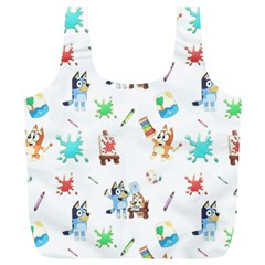 Bluey, Bluey merch, Bluey pattern, Bluey Bluey, bingo, Bluey design, bluey dog Full Print Recycle Bag (XL) from ArtsNow.com Back
