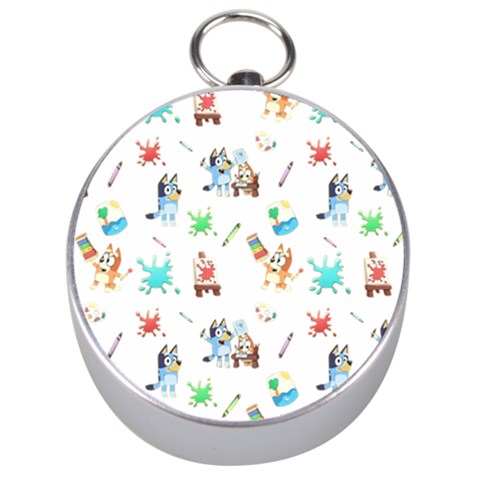 Bluey, Bluey merch, Bluey pattern, Bluey Bluey, bingo, Bluey design, bluey dog Silver Compasses from ArtsNow.com Front