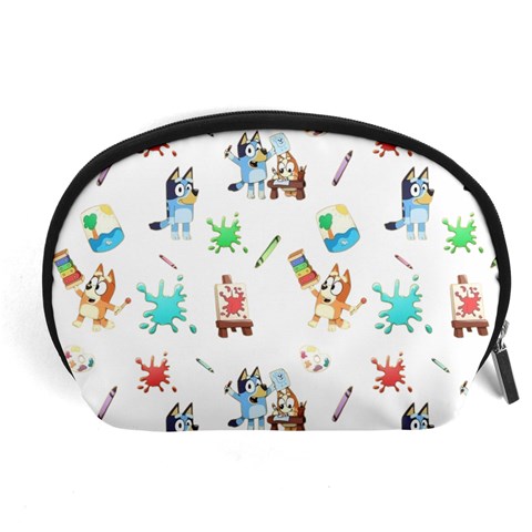 Bluey, Bluey merch, Bluey pattern, Bluey Bluey, bingo, Bluey design, bluey dog Accessory Pouch (Large) from ArtsNow.com Front