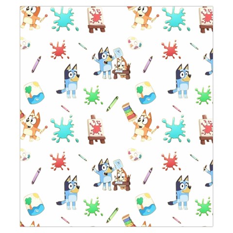 Bluey, Bluey merch, Bluey pattern, Bluey Bluey, bingo, Bluey design, bluey dog Drawstring Pouch (Small) from ArtsNow.com Back
