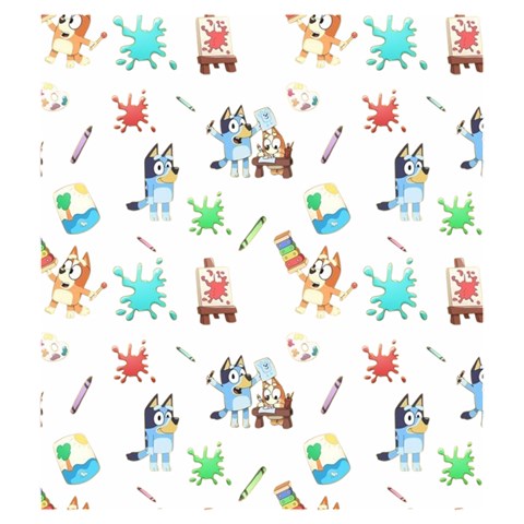 Bluey, Bluey merch, Bluey pattern, Bluey Bluey, bingo, Bluey design, bluey dog Drawstring Pouch (Medium) from ArtsNow.com Front
