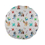 Bluey, Bluey merch, Bluey pattern, Bluey Bluey, bingo, Bluey design, bluey dog Standard 15 Premium Flano Round Cushions Bluey, Bluey merch, Bluey pattern, Bluey Bluey, bingo, Bluey design, bluey dog Standard 15 Premium Flano Round Cushions