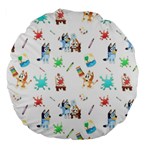 Bluey, Bluey merch, Bluey pattern, Bluey Bluey, bingo, Bluey design, bluey dog Large 18 Premium Flano Round Cushions Bluey, Bluey merch, Bluey pattern, Bluey Bluey, bingo, Bluey design, bluey dog Large 18 Premium Flano Round Cushions