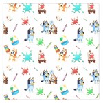 Bluey, Bluey merch, Bluey pattern, Bluey Bluey, bingo, Bluey design, bluey dog 36 x 36 Square Satin Scarf Bluey, Bluey merch, Bluey pattern, Bluey Bluey, bingo, Bluey design, bluey dog 36 x 36 Square Satin Scarf