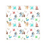 Bluey, Bluey merch, Bluey pattern, Bluey Bluey, bingo, Bluey design, bluey dog 30 x 30 Large Square Satin Scarf Bluey, Bluey merch, Bluey pattern, Bluey Bluey, bingo, Bluey design, bluey dog 30 x 30 Large Square Satin Scarf