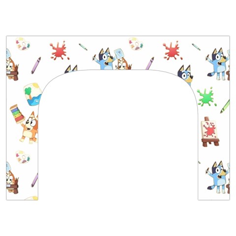 Bluey, Bluey merch, Bluey pattern, Bluey Bluey, bingo, Bluey design, bluey dog Toiletries Pouch from ArtsNow.com Front