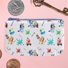 Bluey, Bluey merch, Bluey pattern, Bluey Bluey, bingo, Bluey design, bluey dog Large Coin Purse from ArtsNow.com Front