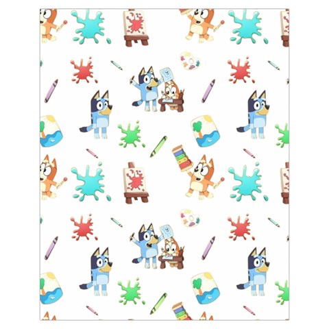 Bluey, Bluey merch, Bluey pattern, Bluey Bluey, bingo, Bluey design, bluey dog Drawstring Pouch (XL) from ArtsNow.com Front
