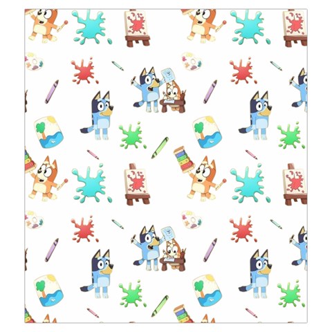 Bluey, Bluey merch, Bluey pattern, Bluey Bluey, bingo, Bluey design, bluey dog Drawstring Pouch (2XL) from ArtsNow.com Front
